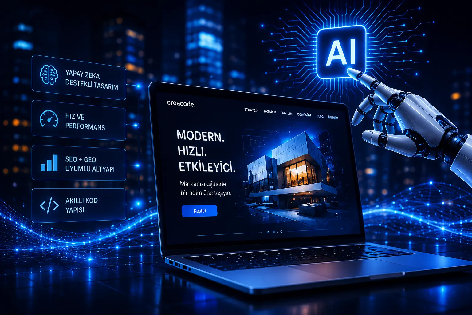 Web Tasarımda Yapay Zeka Çağı | Creacode | Creacode. Dijital Çözümler
